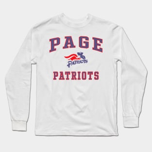 Page High School Patriots Long Sleeve T-Shirt